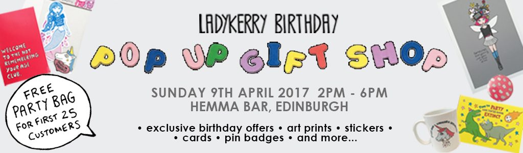 ladykerry hemma bar birthday pop up gift shop banner image grey